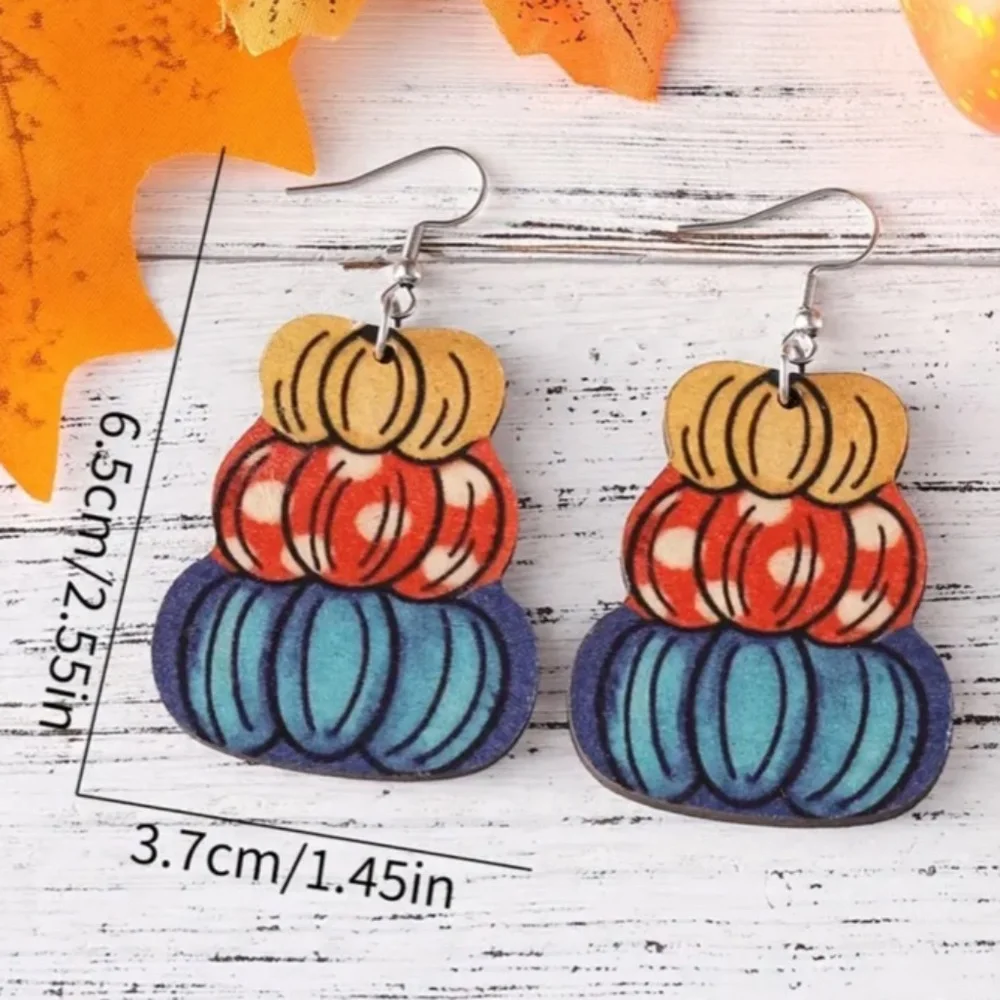 NWT! Thanksgiving & Autumn Wood Pierced Earrings! 1/$9 OR 2/$16 OR 3/$21!